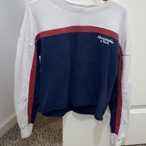 Abercrombie & Fitch, size small, red white and navy blue